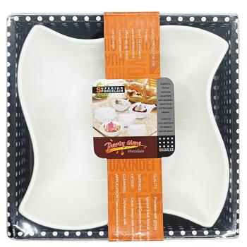 Тарелка подарочная 17*5см HXD-9268N -1B - купить, цены на Таврия В - фото 1