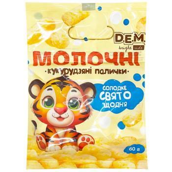 D.E.M.I. Milk Corn Sticks 60g - buy, prices for WINETIME - photo 1