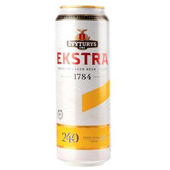 Пиво Svyturys Ekstra світле 5,2% 0,568л