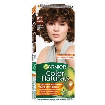 Фарба для волосся Garnier Color Naturals 4 1/2 Темний шоколад - купити, ціни на МегаМаркет - фото 1