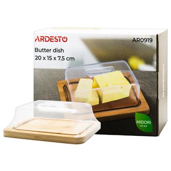 Маслянка Ardesto Midori бамбукова 20*15*7,5см - купити, ціни на За Раз - фото 1