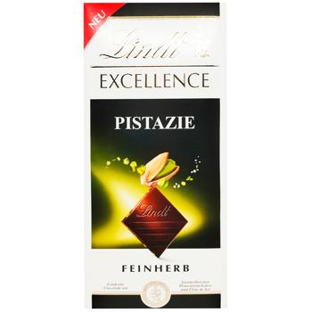Шоколад молочний Lindt Excellence з фісташками 100г - купити, ціни на Восторг - фото 1