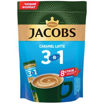 Jacobs Caramel Latte Coffee Drink 3in1 12.3g*8pcs - buy, prices for Auchan - photo 1