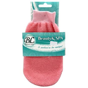 Мочалка-рукавичка Beauty Line з поліестеру SPA 412250 - купити, ціни на - фото 1