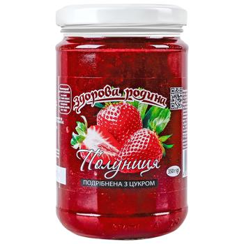 Полуниця подрібнена Здорова родина з цукром 350г - купити, ціни на Епіцентр FOOD - фото 2