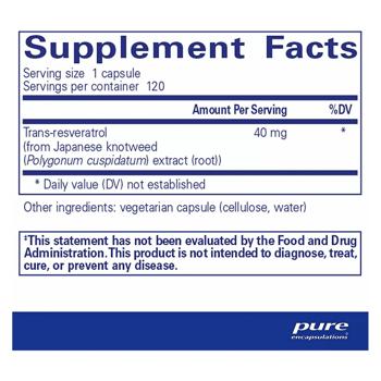 Pure Encapsulations Resveratrol 40mg 120 capsules - buy, prices for Biotus - photo 2