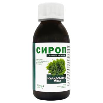 Сироп Ісландського моху Красота та Здоров'я з цукром 100мл - купити, ціни на КОСМОС - фото 2