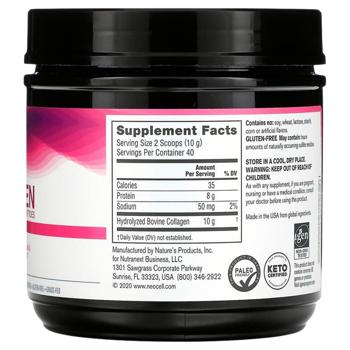 Супер колагенові пептиди, Super Collagen Peptides, Neocell, без смаку, 400 г - купити, ціни на Біотус - фото 2