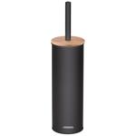 Ardesto Minimalism Black Toilet Brush with Stand 9.5*27.5/38cm