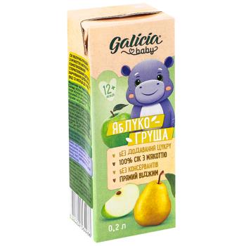 Galicia Apple-Pear Children's Juice with Pulp 200ml - buy, prices for Vostorg - photo 2