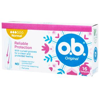 Тампони O.B.® Original Normal 16шт - купити, ціни на КОСМОС - фото 1