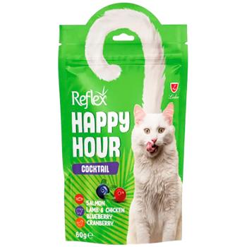 Reflex Plus Happy Hour Cocktail ласощі для котів 60 г - асорті - купить, цены на MasterZoo - фото 1