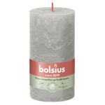 Свеча Bolsius рустик песочные серый 130/68