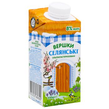 Selianski Ultrapasteurized Cream 8% 200g - buy, prices for MegaMarket - photo 2