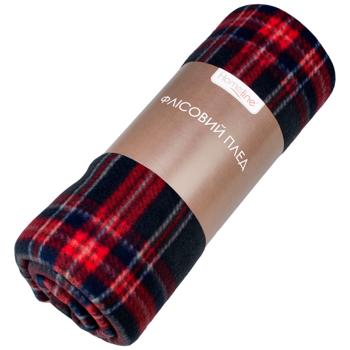 Homeline Polar Fleece Plaid 130х160cm Red-Grey