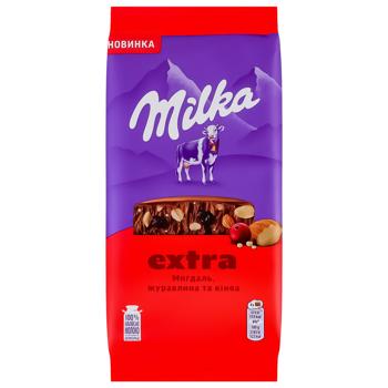 Milka Extra Milk Chocolate with Almonds, Cranberries and Quinoa 130g - buy, prices for METRO - photo 1