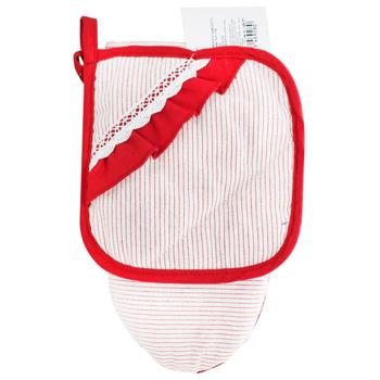 Provence Red Stripe Potholder and Glove Set - buy, prices for Ideal - photo 1