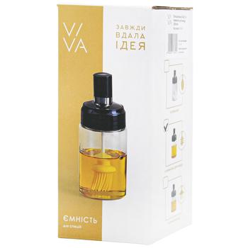Ємність для спецій Viva Daily з ложкою для меду 250мл - купити, ціни на Auchan - фото 1