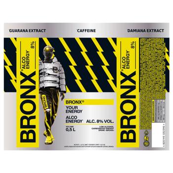 Напій слабоалкогольний Bronx енергетичний 8% 0,5л - купити, ціни на - фото 2