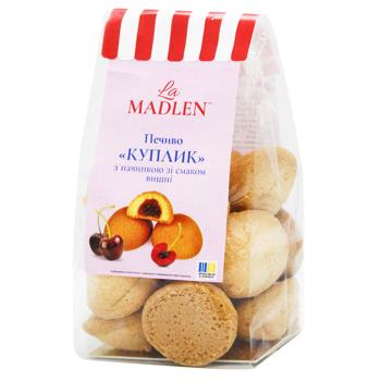 Печиво La Madlen Куплик з начинкою зі смаком вишні 160г