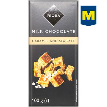 Rioba Milk Chocolate with Caramel and Sea Salt 100g - buy, prices for  - photo 1