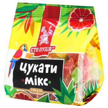 Цукаты Сто пудов Микс 150г