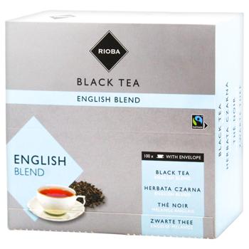Чай чорний Rioba English Blend 1,5г*100шт - купити, ціни на METRO - фото 1