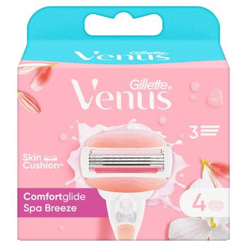 Gillette Venus Comfortglide Spa Breeze Replaceable Razor Cartridge 4pcs - buy, prices for ULTRAMARKET - photo 8