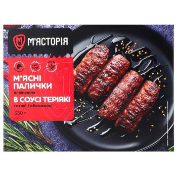 Мясные палочки Мястория в соусе терияки готовые обжаренные 330г - купить, цены на КОСМОС - фото 2