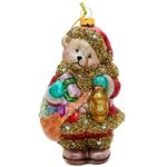 Прикраса ялинкова Bona Di Ведмедик з подарунками 14,5см