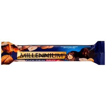 Millenium Golden Nut Milk Chocolate with Filling and Whole Hazelnuts 40g - buy, prices for Chudo Market - photo 1