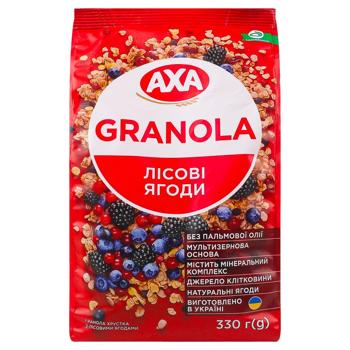 Мюсли АХА Гранола хрустящие медовые с ягодами 270г - купить, цены на Чудо Маркет - фото 1