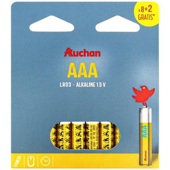 Auchan LR03 AAA Batteries 10pcs