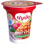 Йогурт Чудо Ананас-пітахайя з фруктовим наповнювачем 2,5% 240г
