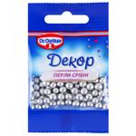 Посипка Dr.Oetker цукрова декоративна перли срібні 10г