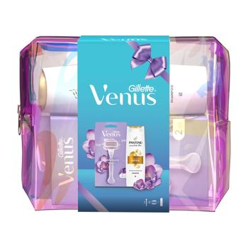 Набор подарочный Бритва Venus с 2 сменными кассетами + шампунь Pantene Интенсивное восстановление 250мл - купить, цены на - фото 2
