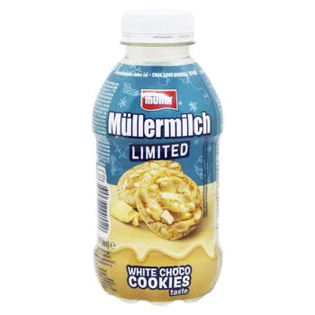 Шейк молочний Muller Білий шоколад-Cookies 1,5% 0,4л - купити, ціни на КОСМОС - фото 1