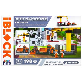 Конструктор Iblock Junior Kids Hits Строительная техника 198 деталей - купить, цены на Таврия В - фото 1