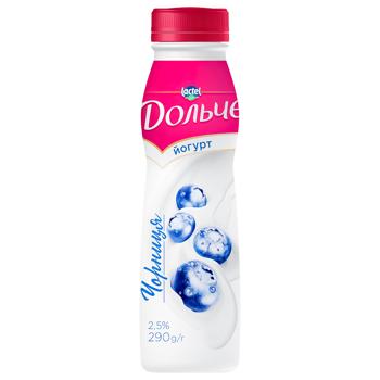 Йогурт Дольче чорниця 2,5% 290г - купити, ціни на КОСМОС - фото 1