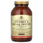 Витамин Е, (Natural Vitamin E), Solgar, 400 МЕ, 250 капсул