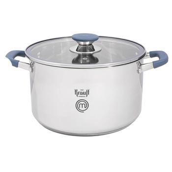Krauff Pan with Glass Lid 6.1l 24cm - buy, prices for MegaMarket - photo 1