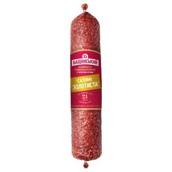 Bashchynskyi Golden Salami Raw Smoked Poultry Sausage High Grade