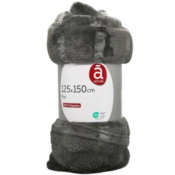 Actuel Gray Plaid 240g/m2 125*150cm - buy, prices for Auchan - photo 1