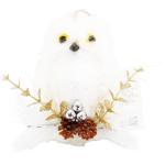 Украшение Сова белая 12*8*6см