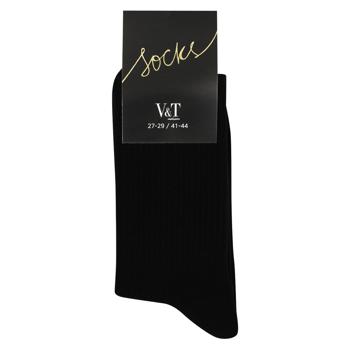 V&T Classic Men's Socks s.27-29 Black - buy, prices for - photo 1