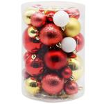 Actuel Set of Christmas Tree Balls 3-8cm 48pcs