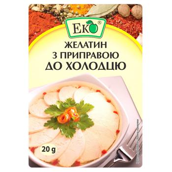 Желатин з приправою Еко до холодцю 20г - купити, ціни на Ашан - фото 1