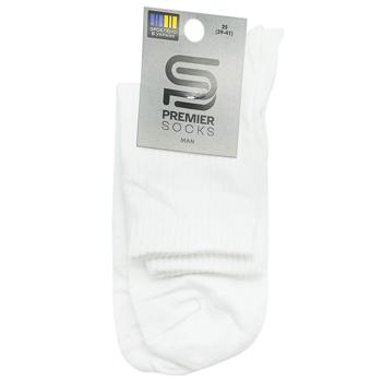 Носки Premier Socks мужские средние р.25 белый - купить, цены на Чудо Маркет - фото 1