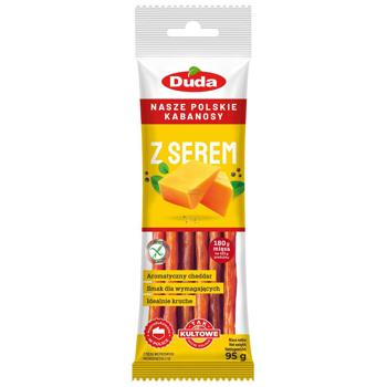 Duda Kabanosy Pork Sausages with Cheese 95g - buy, prices for Tavria V - photo 1