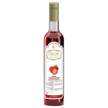 Dolce Aroma Syrup with Strawberry Flavor 0.7l